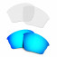 Hkuco Mens Replacement Lenses For Oakley Half Jacket XLJ Sunglasses Blue/Transparent  Polarized