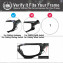 Hkuco Mens Replacement Lenses For Oakley Jawbone Blue/Black/24K Gold Sunglasses