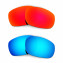 Hkuco Mens Replacement Lenses For Oakley Jawbone Red/Blue Sunglasses
