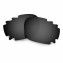 HKUCO Black Replacement Lenses For Oakley Jawbone Vented Sunglasses