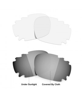 Hkuco Mens Replacement Lenses For Oakley Jawbone SunglassesTransparent/Transition Photochromic Polarized