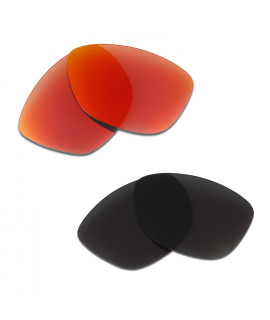 HKUCO Red+Black Polarized Replacement Lenses For Oakley Jupiter Sunglasses