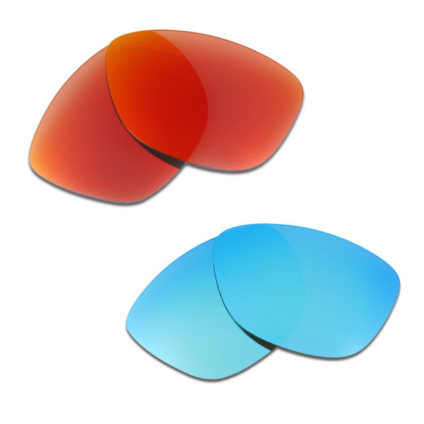 HKUCO Red+Blue Polarized Replacement Lenses For Oakley Jupiter Sunglasses