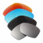 Hkuco Mens Replacement Lenses For Oakley Jupiter Squared Red/Blue/Black/Titanium Sunglasses