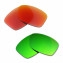 Hkuco Mens Replacement Lenses For Oakley Jupiter Squared Red/Emerald Green Sunglasses
