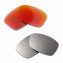 Hkuco Mens Replacement Lenses For Oakley Jupiter Squared Red/Titanium Sunglasses