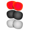 Hkuco Mens Replacement Lenses For Oakley Latch Red/Black/Titanium Sunglasses