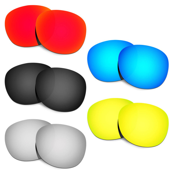 Hkuco Mens Replacement Lenses For Oakley Latch Red/Blue/Black/24K Gold/Titanium Sunglasses
