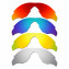 Hkuco Mens Replacement Lenses For Oakley M2 Red/Blue/24K Gold/Titanium Sunglasses