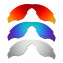 Hkuco Mens Replacement Lenses For Oakley M2 Red/Blue/Titanium Sunglasses