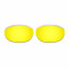 Hkuco Mens Replacement Lenses For Oakley Monster Dog Blue/24K Gold/Emerald Green Sunglasses
