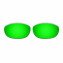 Hkuco Mens Replacement Lenses For Oakley Monster Dog Red/24K Gold/Emerald Green Sunglasses