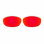 Hkuco Mens Replacement Lenses For Oakley Monster Dog Red/Blue Sunglasses