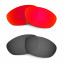 Hkuco Mens Replacement Lenses For Oakley Monster Dog Red/Black Sunglasses