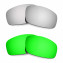 Hkuco Mens Replacement Lenses For Oakley Monster Pup Titanium/Emerald Green  Sunglasses