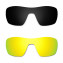 Hkuco Mens Replacement Lenses For Oakley Offshoot Black/24K Gold Sunglasses