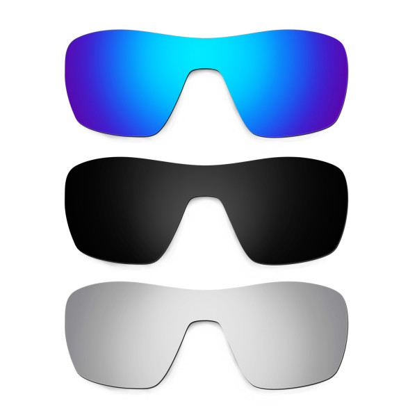Hkuco Mens Replacement Lenses For Oakley Offshoot Blue/Black/Titanium Sunglasses