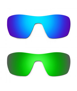 Hkuco Mens Replacement Lenses For Oakley Offshoot Blue/Green Sunglasses