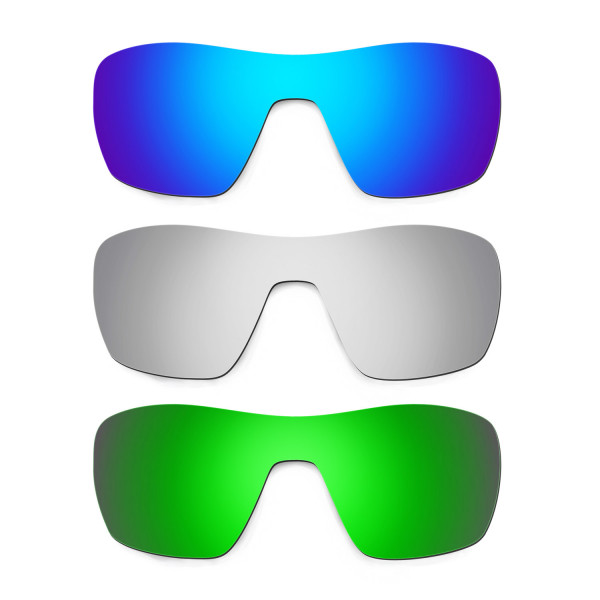 Hkuco Mens Replacement Lenses For Oakley Offshoot Blue/Titanium/Emerald Green Sunglasses