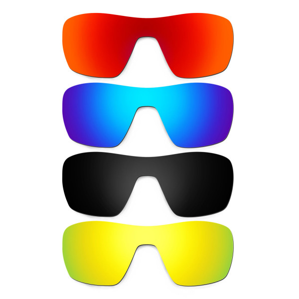 Hkuco Mens Replacement Lenses For Oakley Offshoot Red/Blue/Black/24K Gold Sunglasses