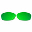 Hkuco Mens Replacement Lenses For Oakley Pit Bull Blue/24K Gold/Emerald Green Sunglasses