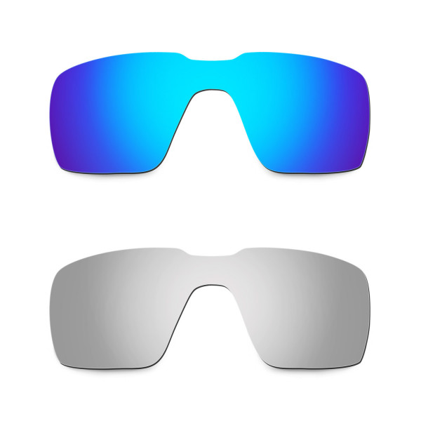 Hkuco Mens Replacement Lenses For Oakley Probation Blue/Titanium Sunglasses