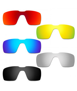 Hkuco Mens Replacement Lenses For Oakley Probation Red/Blue/Black/24K Gold/Titanium Sunglasses