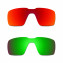 Hkuco Mens Replacement Lenses For Oakley Probation Red/Emerald Green Sunglasses