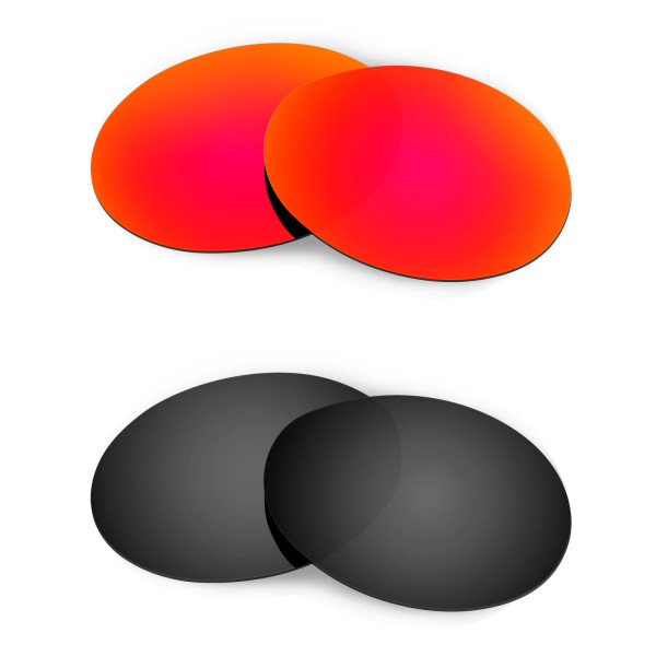 Hkuco Mens Replacement Lenses For Oakley Romeo 1 Red/Black Sunglasses