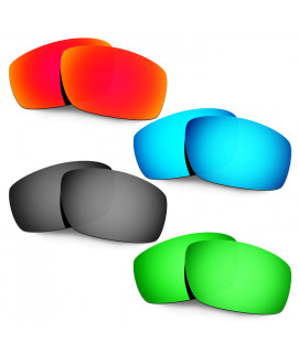 Hkuco Mens Replacement Lenses For Oakley Splinter Red/Blue/Black/Emerald Green Sunglasses