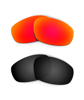 Hkuco Mens Replacement Lenses For Oakley Split Jacket Red/Black Sunglasses