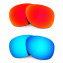 Hkuco Mens Replacement Lenses For Ray-Ban Wayfarer RB2132 55mm Red/Blue Sunglasses