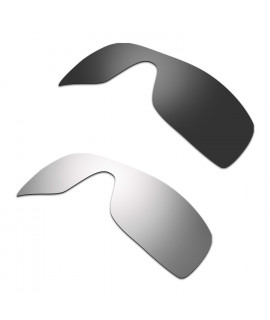 Hkuco Mens Replacement Lenses For Oakley Batwolf Black/Titanium Sunglasses