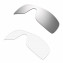 Hkuco Mens Replacement Lenses For Oakley Batwolf Sunglasses Silver/Transparent Polarized
