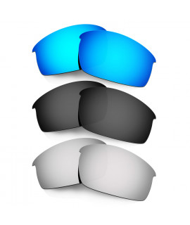 Hkuco Mens Replacement Lenses For Oakley Bottlecap Blue/Black/Titanium Sunglasses