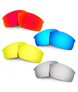 Hkuco Mens Replacement Lenses For Oakley Bottlecap Red/Blue/24K Gold/Titanium Sunglasses