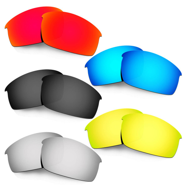 Hkuco Mens Replacement Lenses For Oakley Bottlecap Red/Blue/Black/24K Gold/Titanium Sunglasses