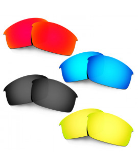 Hkuco Mens Replacement Lenses For Oakley Bottlecap Red/Blue/Black/24K Gold Sunglasses