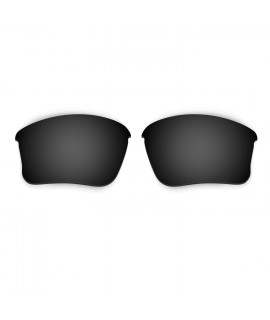 HKUCO Black Polarized Replacement Lenses for Oakley Flak Jacket XLJ (Asian Fit) Sunglasses