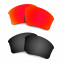 New HKUCO Red+Black Polarized Replacement Lenses for Oakley Flak Jacket XLJ (Asian Fit) Sunglasses