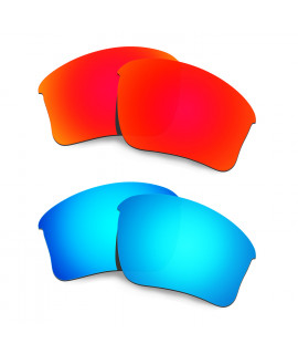 New HKUCO Red+Blue Polarized Replacement Lenses for Oakley Flak Jacket XLJ (Asian Fit) Sunglasses
