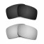 Hkuco Mens Replacement Lenses For Oakley Gascan Black/Titanium Sunglasses