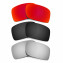Hkuco Mens Replacement Lenses For Oakley Gascan Red/Black/Titanium Sunglasses
