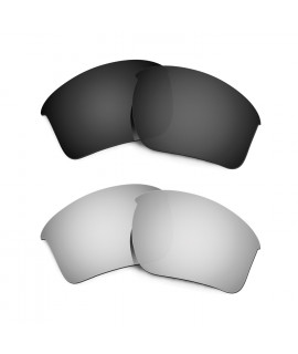 Hkuco Mens Replacement Lenses For Oakley Half Jacket 2.0 XL Black/Titanium Sunglasses