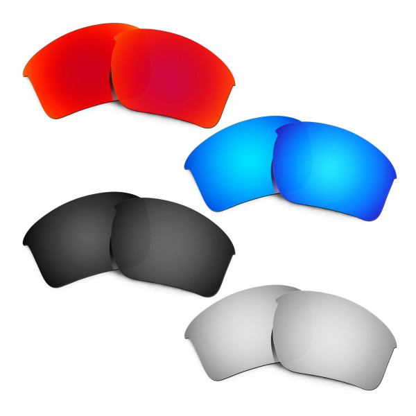 Hkuco Mens Replacement Lenses For Oakley Half Jacket 2.0 XL Red/Blue/Black/Titanium Sunglasses