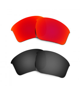 New HKUCO Red+Black Polarized Replacement Lenses for Oakley Half Jacket 2.0 XL Sunglasses