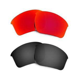 New HKUCO Red+Black Polarized Replacement Lenses for Oakley Half Jacket 2.0 XL Sunglasses