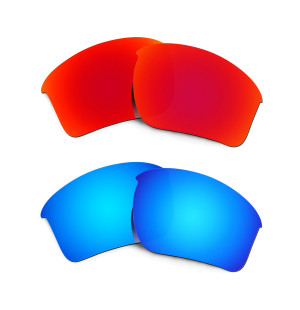 New HKUCO Red+Blue Polarized Replacement Lenses for Oakley Half Jacket 2.0 XL Sunglasses