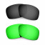 Hkuco Mens Replacement Lenses For Oakley Hijinx Black/Emerald Green Sunglasses