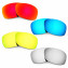 Hkuco Mens Replacement Lenses For Oakley Hijinx Red/Blue/24K Gold/Titanium Sunglasses